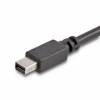 StarTech.com 24 pin USB-C han (input) -> Mini DisplayPort han (output) 1.8 m Sort