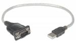 Manhattan USB 1.1 USB / serielkabel 45cm Sort Sølv