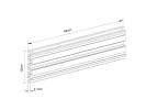 M Pro Series - Single Screen Rail 48cm B