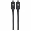 Manhattan USB 2.0 USB Type-C kabel 2m Sort