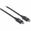 Manhattan USB 2.0 USB Type-C kabel 2m Sort