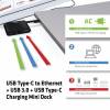 Club 3D USB 3.1 Type-C to Ethernet + USB3 MiniDock