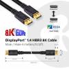 Club 3D 20 pin DisplayPort han -> 20 pin DisplayPort han 4 m Sort