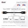 Club 3D CAC-1371 HDMI 2.1 kabel 1 m sort