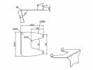 M Laptop Holder Gas Lift Arm Silver