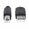 Manhattan USB 2.0 USB-kabel 5m Sort