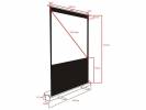 M 4:3 Portable Projection Screen Dlx60"