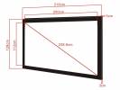 M 16:9 Framed Projection Screen Dlx90"