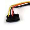 StarTech.com 15 pin Serial ATA strøm (male) - 4-PIN intern strøm (male) 15cm Strømforsyningsadapter