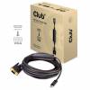 Club 3D CAC-1512 USB-C til VGA aktiv adapterkabel 5m Sort