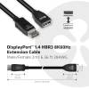 Club 3D CAC-1022 DisplayPort til DisplayPort 1.4 forlængerkabel 2 m