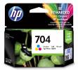 HP 704 Farve (cyan, magenta, gul) 200 sider