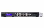 QGD-1600P: 16 1GbE PoE ports with 2 RJ45