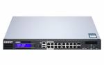 QGD-1600P: 16 1GbE PoE ports with 2 RJ45