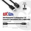 Club 3D CAC-1120 Mini DisplayPort til DisplayPort 1.4 forlængerkabel 1 m Sort