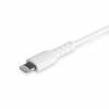 StarTech.com 1m USB C to Lightning Cable - iPhone iPad  Charging Durable White Charge & Sync Cord w/Aramid Fiber Apple MFI Certified Lightning-kabel 1m