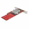 StarTech.com Dual M.2 PCIe SSD Adapter Card - x8 / x16 Dual NVMe or AHCI M.2 SSD to PCI Express 3.0 - M.2 NGFF PCIe (m-key) Compatible Interfaceadapter