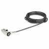 StarTech.com 6.5&rsquo; (2m) Laptop Cable Lock, 4 Digit Combination Laptop/Desktop Security Cable Lock for Wedge Slot Computers/Laptops, Anti-Theft Vinyl-Coated Steel Combo Cable Lock, Portable - Wedge Slot Laptop Lock (LTLOCKNBL) Sikkerhedskabelsl&aring;s