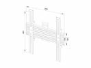 M Wallmount Pro MBSTH1UP 200x400 Fixed