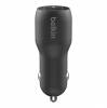 DUAL USB-A CAR CHARGER 12W X2 BLK