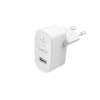 Single USB-A Wall Charger, 12W, WHT