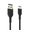 USB-A to USB-C Cable Braided 1M Black