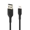 Lightning USB-A Cable Braid 0.15M Black