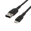 Lightning USB-A Cable Braid 0.15M Black