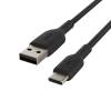 USB-A to USB-C Cable 0.15M Black