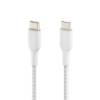 USB-C to USB-C Cable Braided 1M White