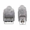 Manhattan USB 2.0 USB-kabel 1.8m Sølv