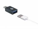 Conceptronic DONN03G DONN USB-C to USB-A OTG Adapter 2-Pack, USB 3.1 Gen 1, Male/ Female, Black]