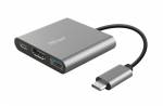 Trust Dalyx 3-in-1 Multiport USB-C Adapter Dockingstation
