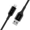 Smart LED USB-A to Lightning Cable, Black