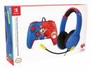 PDP Mario Dash Controller + headset Nintendo Switch, Nintendo Switch OLED Bl&aring;
