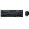 DELL KM555 tastatur Mus inkluderet Universel RF tr&aring;dl&oslash;s + Bluetooth QWERTY Russisk Sort