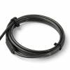 StarTech.com 6.5' (2m) 3-in-1 Universal Laptop Cable Lock, Keyed Laptop/Desktop Security Cable Lock Compatible w/ K-Slot, Nano & Wedge Slot Computer, Anti-Theft Steel Cable Lock w/ Keys - Universal Laptop Lock (LTULOCKKEY) Sikkerhedskabelsl&aring;s