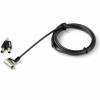 StarTech.com 6.5' (2m) 3-in-1 Universal Laptop Cable Lock, Keyed Laptop/Desktop Security Cable Lock Compatible w/ K-Slot, Nano & Wedge Slot Computer, Anti-Theft Steel Cable Lock w/ Keys - Universal Laptop Lock (LTULOCKKEY) Sikkerhedskabelsl&aring;s