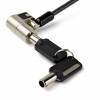 StarTech.com 6.5' (2m) 3-in-1 Universal Laptop Cable Lock, Keyed Laptop/Desktop Security Cable Lock Compatible w/ K-Slot, Nano & Wedge Slot Computer, Anti-Theft Steel Cable Lock w/ Keys - Universal Laptop Lock (LTULOCKKEY) Sikkerhedskabelsl&aring;s