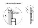 Multibrackets M Tablet Komponenter til montering