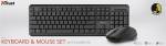 Trust Ody Wireless Keyboard & Mouse, Black (Nordic)