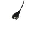 StarTech.com USB 2.0 USB-kabel 30cm Sort