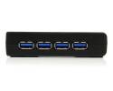 STARTECH ST4300USB3EU 4 Port Black Super