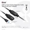 Club 3D CAC-1405 USB-A 3.2 Gen1 aktiv forlængerkabel 10m Sort