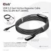 Club 3D CAC-1405 USB-A 3.2 Gen1 aktiv forlængerkabel 10m Sort