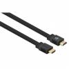 Manhattan HDMI Cable with Ethernet (Flat), 4K@60Hz (Premium High Speed), 10m, Male to Male, Black, Ultra HD 4k x 2k, Fully Shielded, Gold Plated Contacts, Lifetime Warranty, Polybag HDMI-kabel med Ethernet 10m Sort