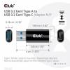 Club 3D USB 3.2 Gen 1 USB-C adapter Sort