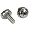 StarTech.com M5 Mounting Screws and Cage Nuts for Server Rack Cabinet - Pack of 100 Server Rack Screws (CABSCREWM52) Skruer og møtrikker for rack