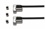 Kensington Universal 3-in-1 Keyed Cable Lock - Twin Lockheads Sikkerhedskabelsl&aring;s
