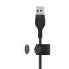 Belkin CHARGE USB-A LTG Braided Sil 1M B